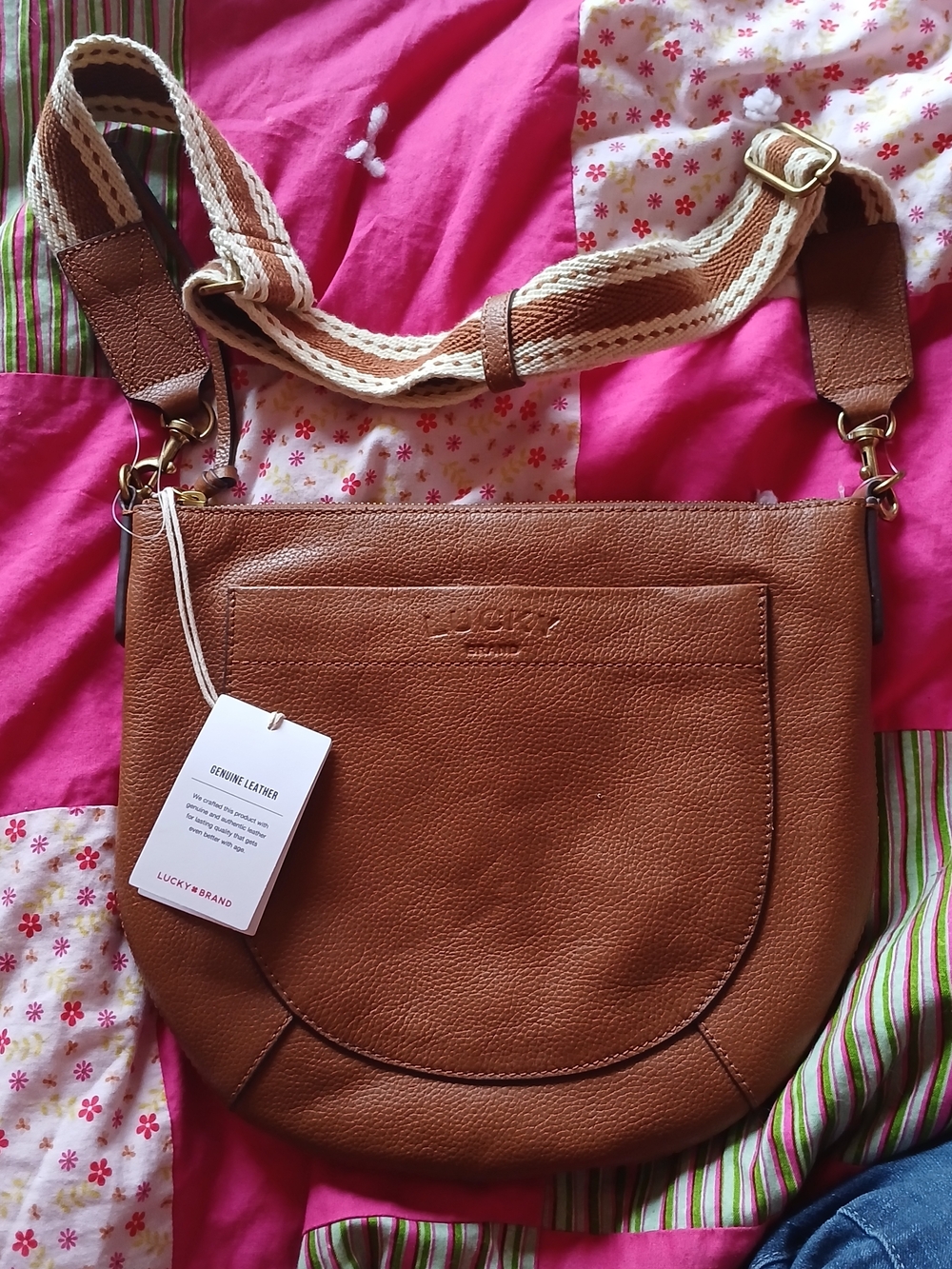 Lucky Brand Brown Leather Crossbody Bag